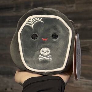 🎃 Squishmallow 4.5” Alva the Tombstone Halloween Plush Toy NWT